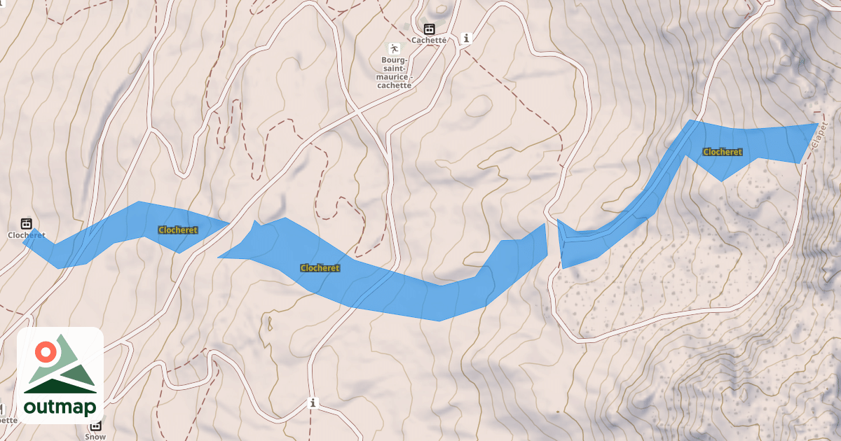 Map of Clocheret
