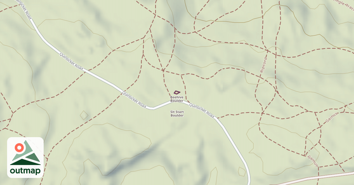 Map of Beehive Boulder