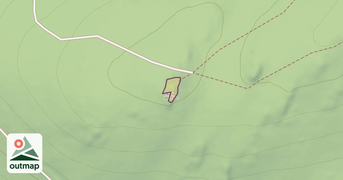 Map of Roche des Fées