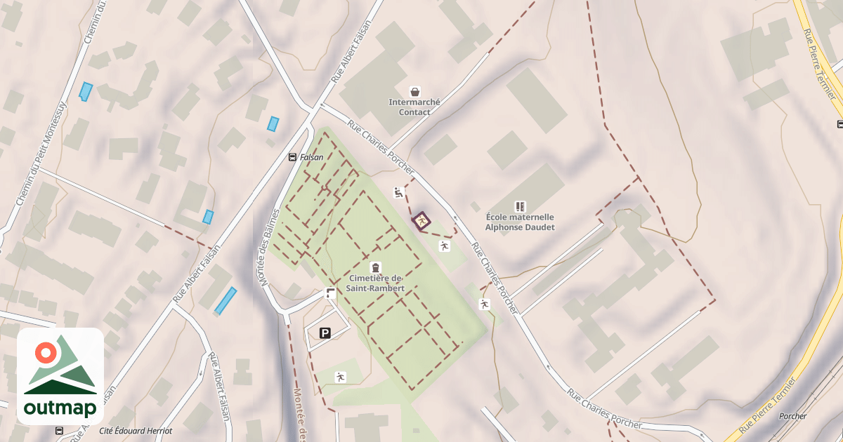 Map of Climbing Site