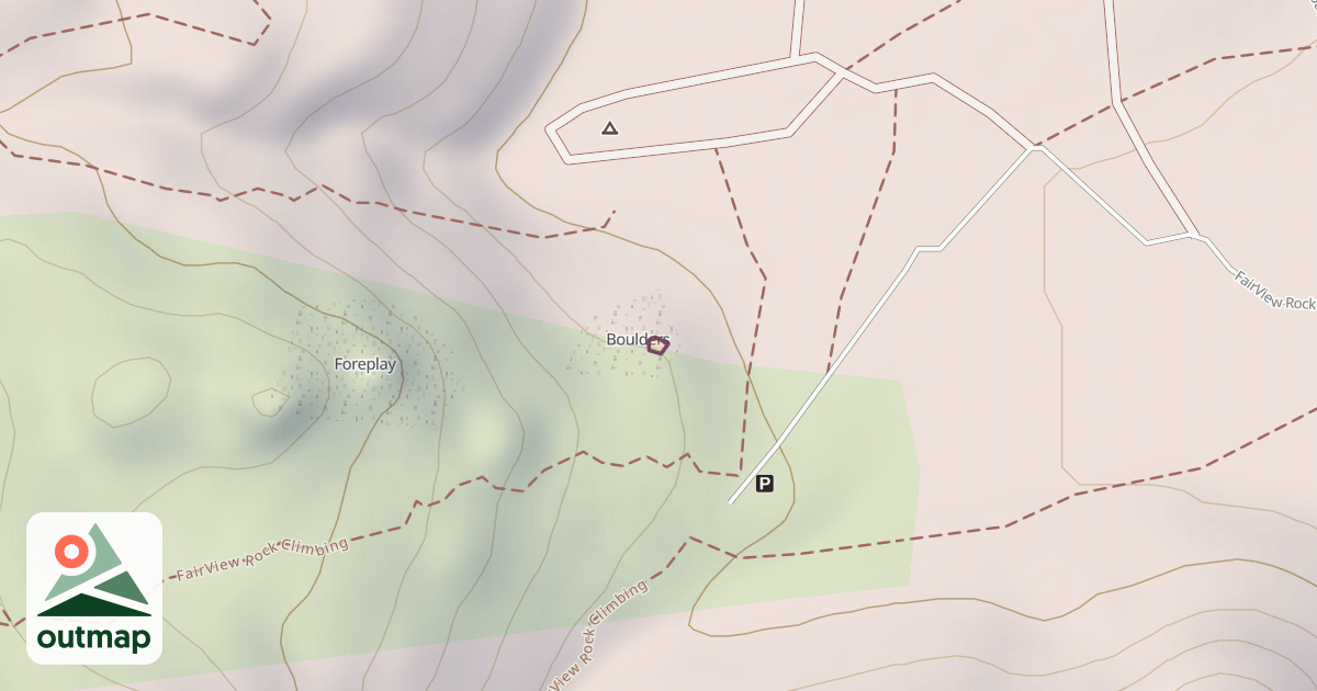 Map of Box Boulder
