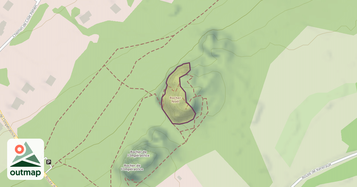 Map of Rocher Noël