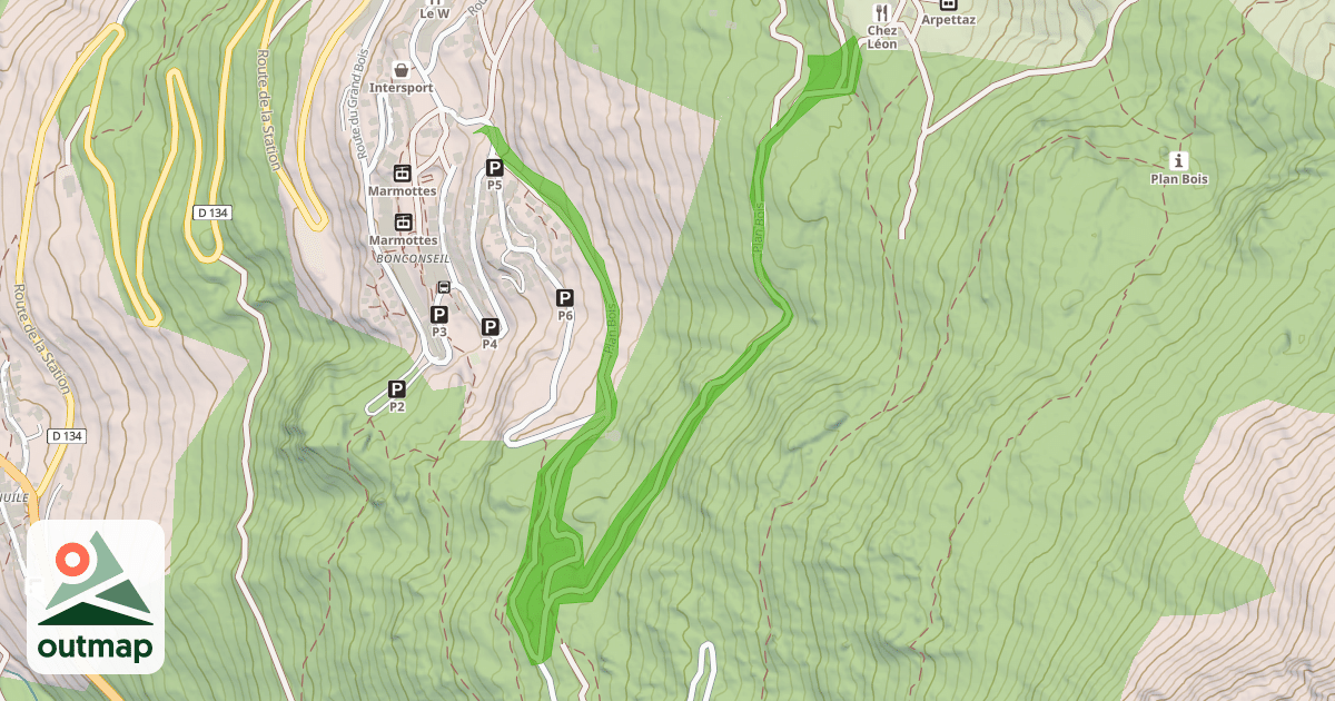 Map of Plan Bois