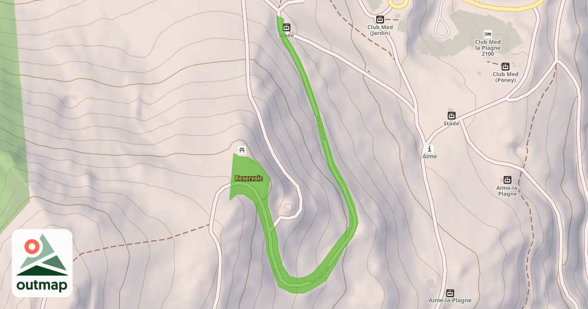Map of Reservoir
