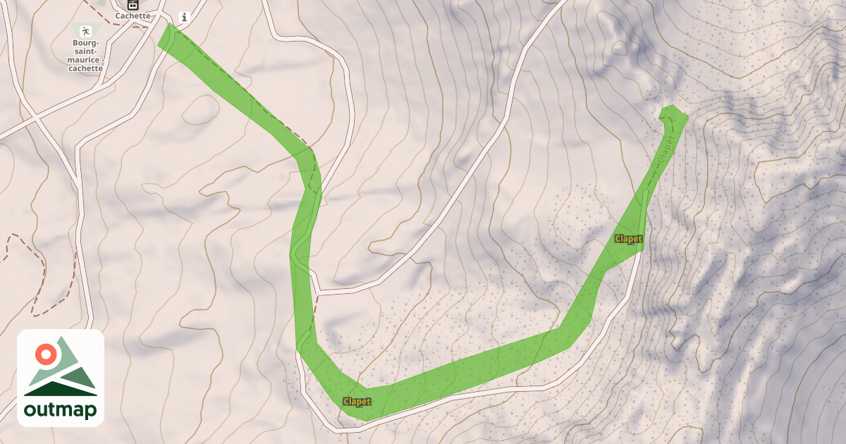 Map of Clapet