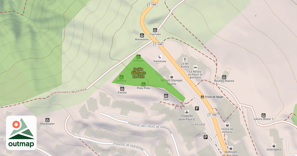 Map of Jardin d'Enfants de l'ESF