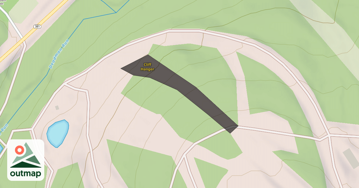 Map of Cliff Hanger