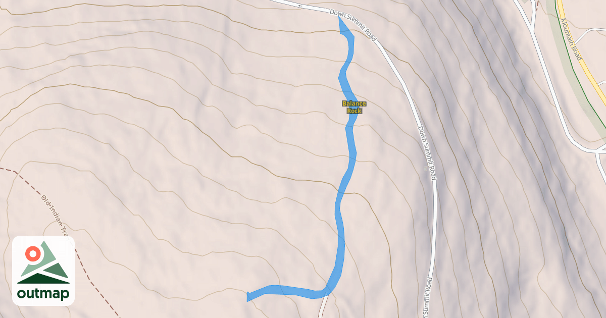Map of Balance Rock