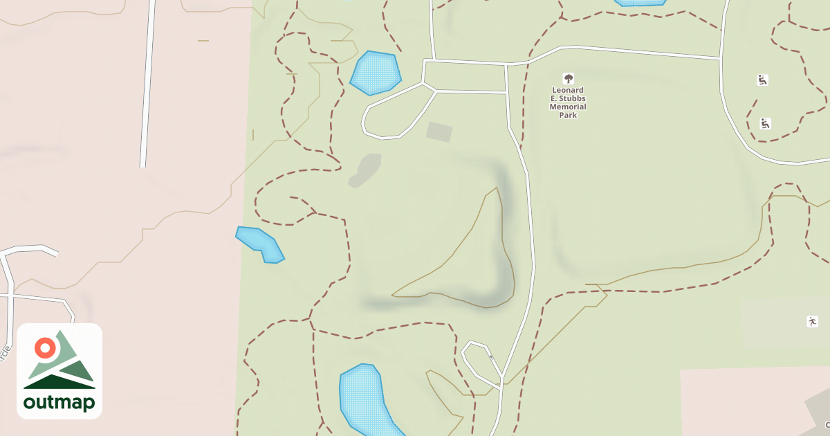 Map of Stubbs Park Ampitheater Sledding Hill