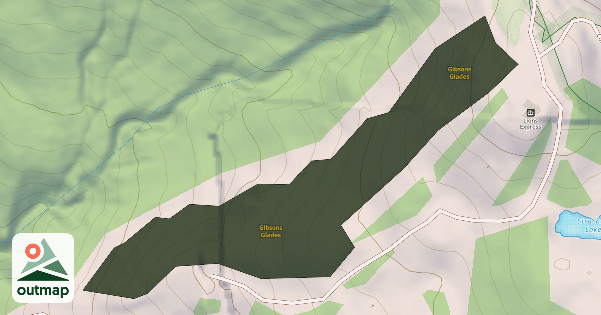 Map of Gibsons Glades