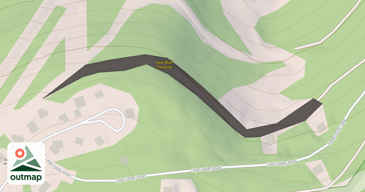 Map of East Wall Traverse