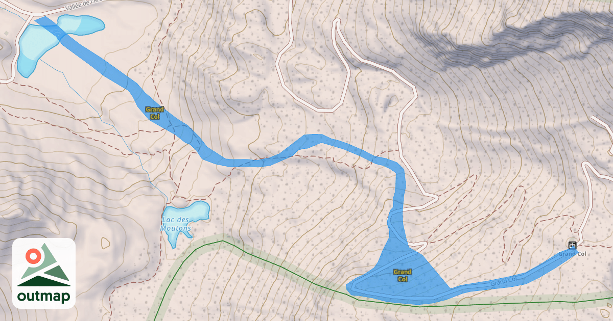 Map of Grand Col