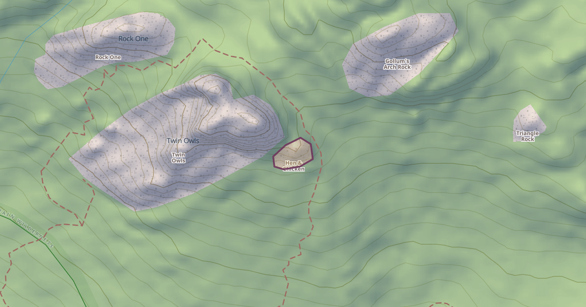 Map preview of Hen & Chicken