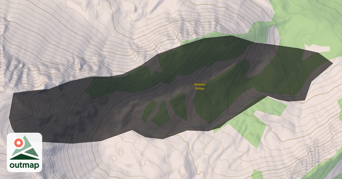 Map of Middle Ridge