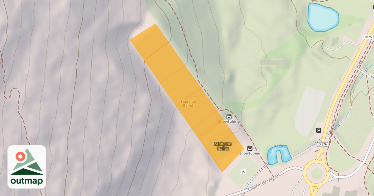 Map of Stade de Ballet