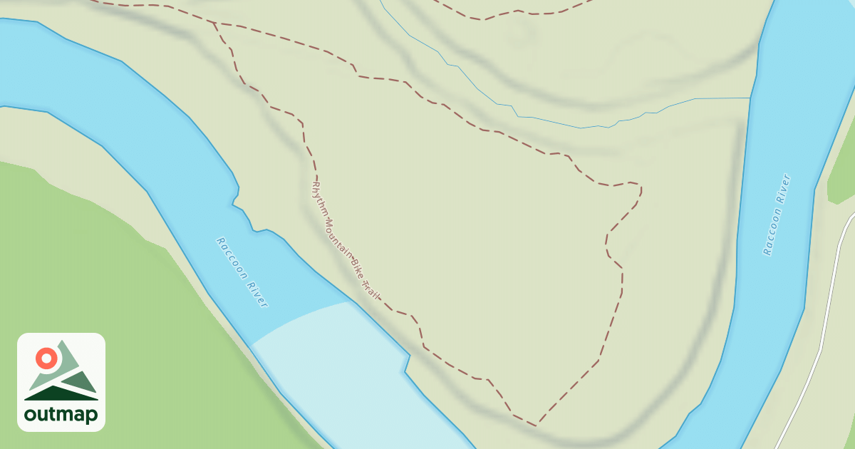 Map of Rhythm Mountain Bike Trail