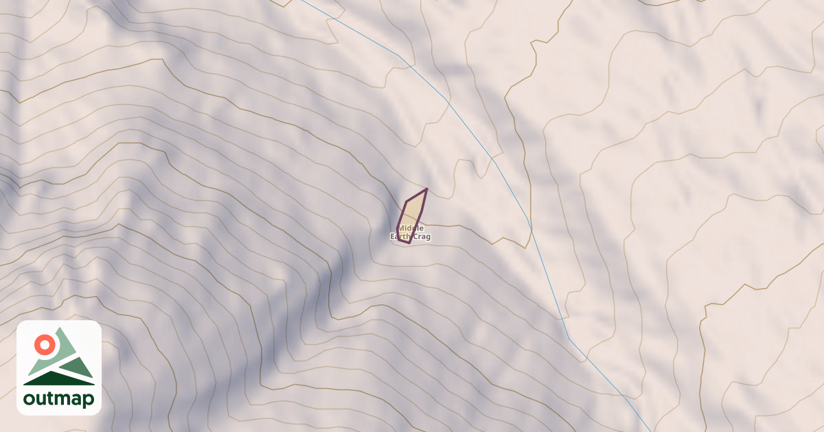 Map of Middle Earth Crag