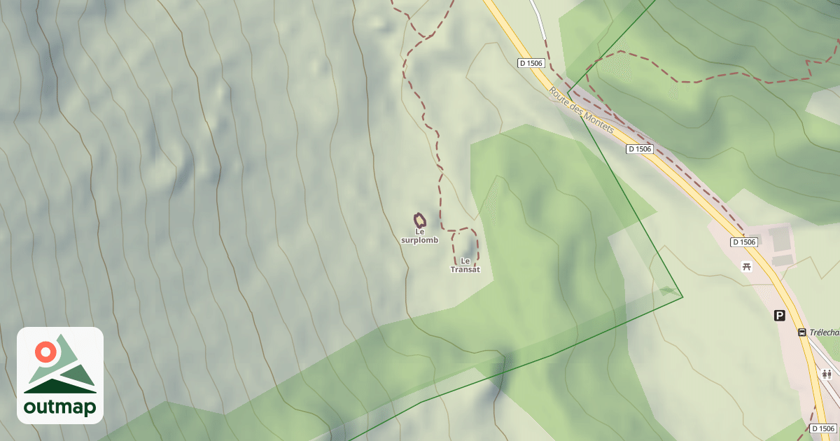 Map of Le surplomb