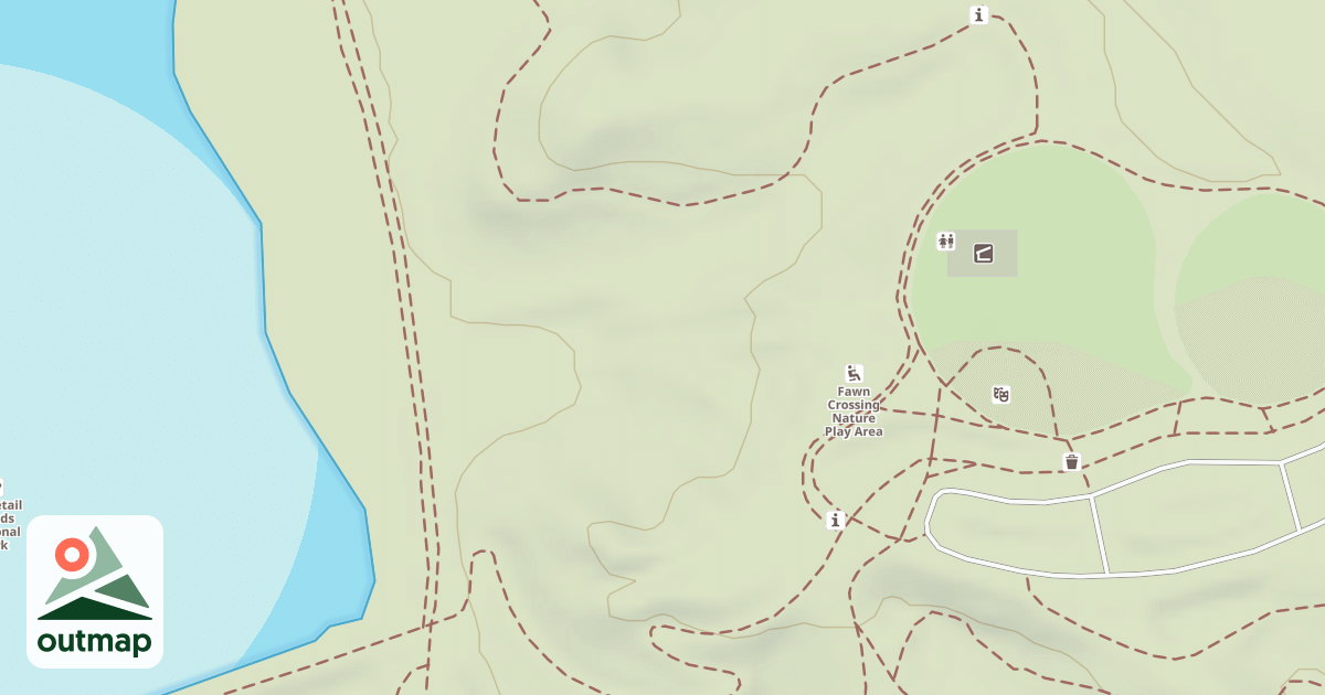 Map of Whitetail Woods Sledding Hill