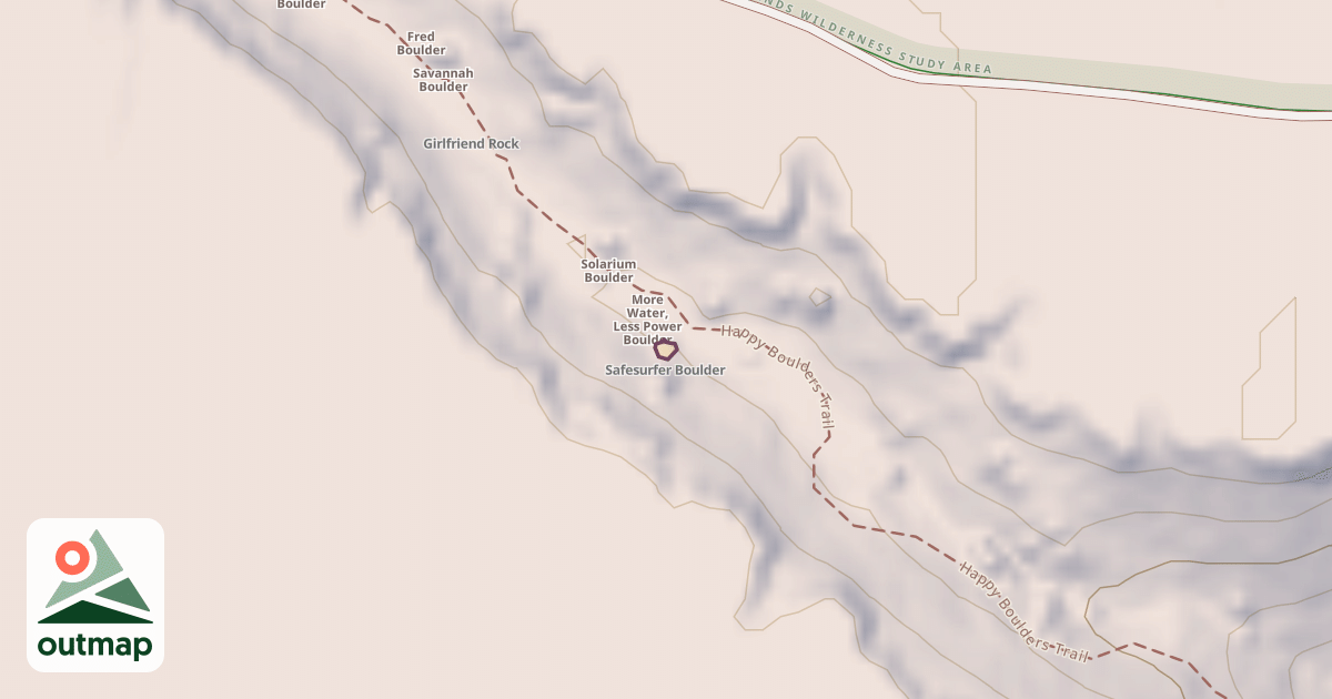 Map of Safesurfer Boulder