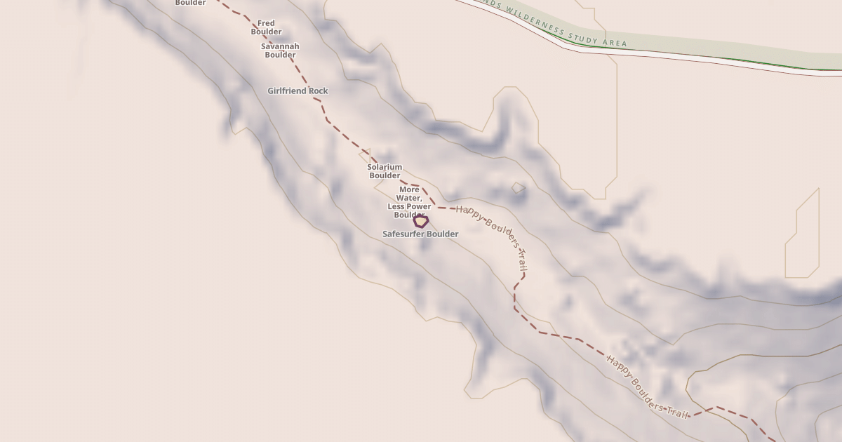 Map preview of Safesurfer Boulder