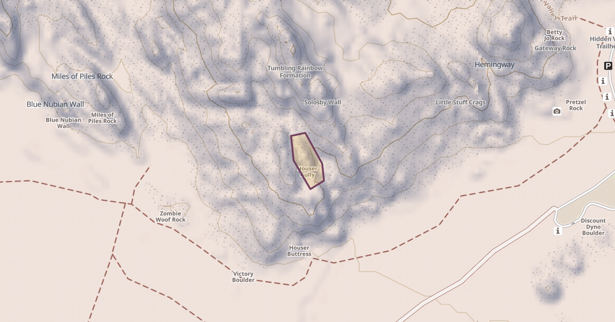 Map preview of Houser Gully