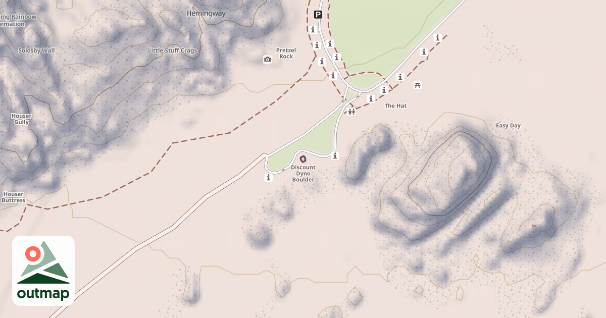 Map of Discount Dyno Boulder