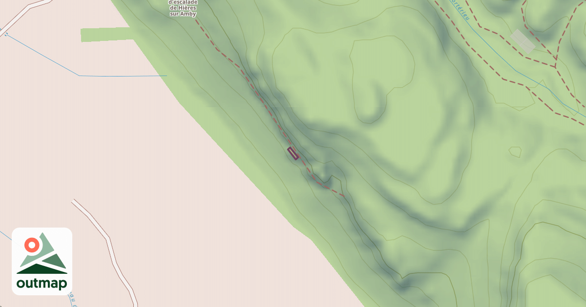 Map of Climbing Boulder