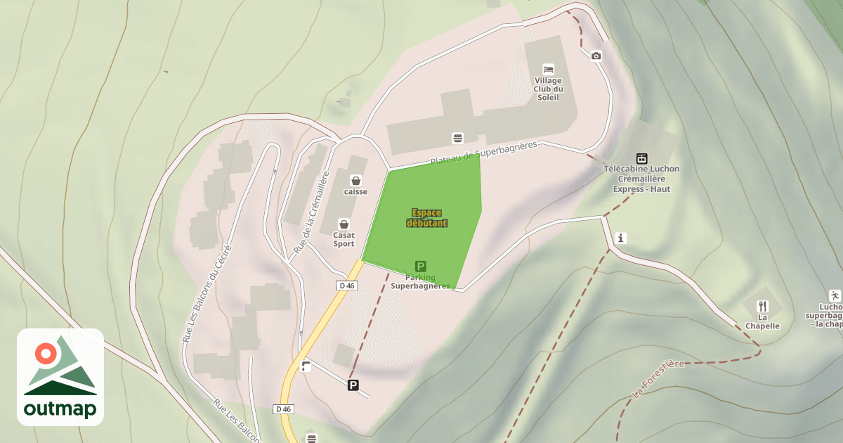 Map of Espace débutant