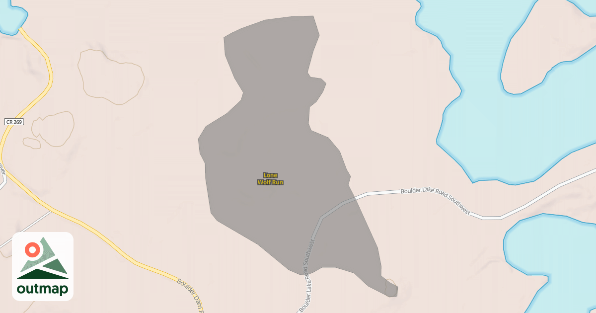 Map of Lone Wolf Run