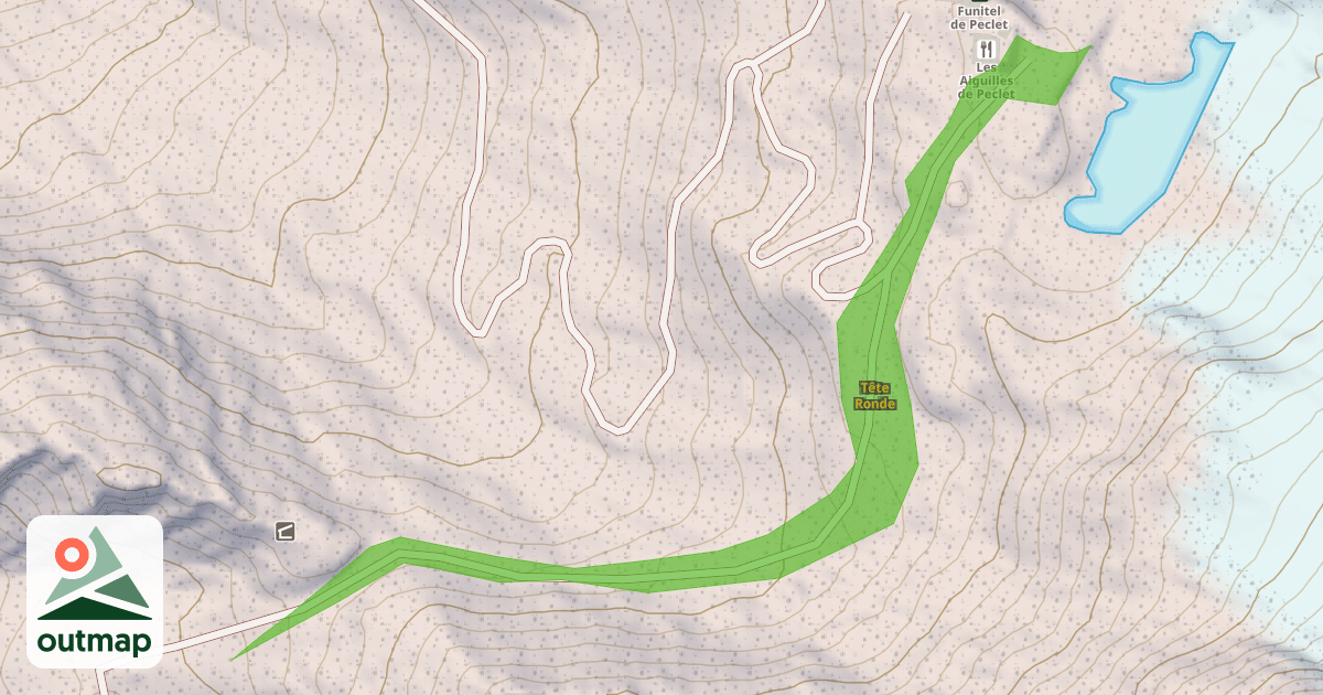 Map of Tête Ronde