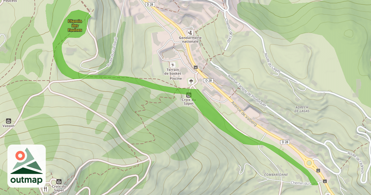 Map of Chemin des Fouines