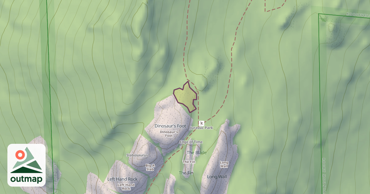 Map of Climbing Crag