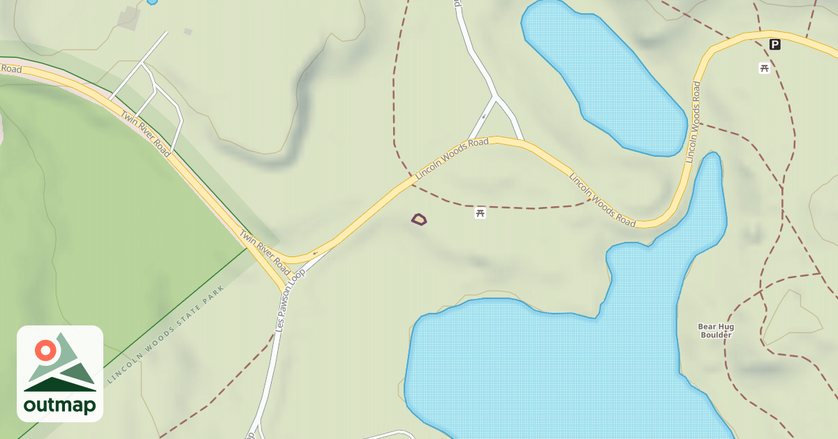 Map of Climbing Boulder