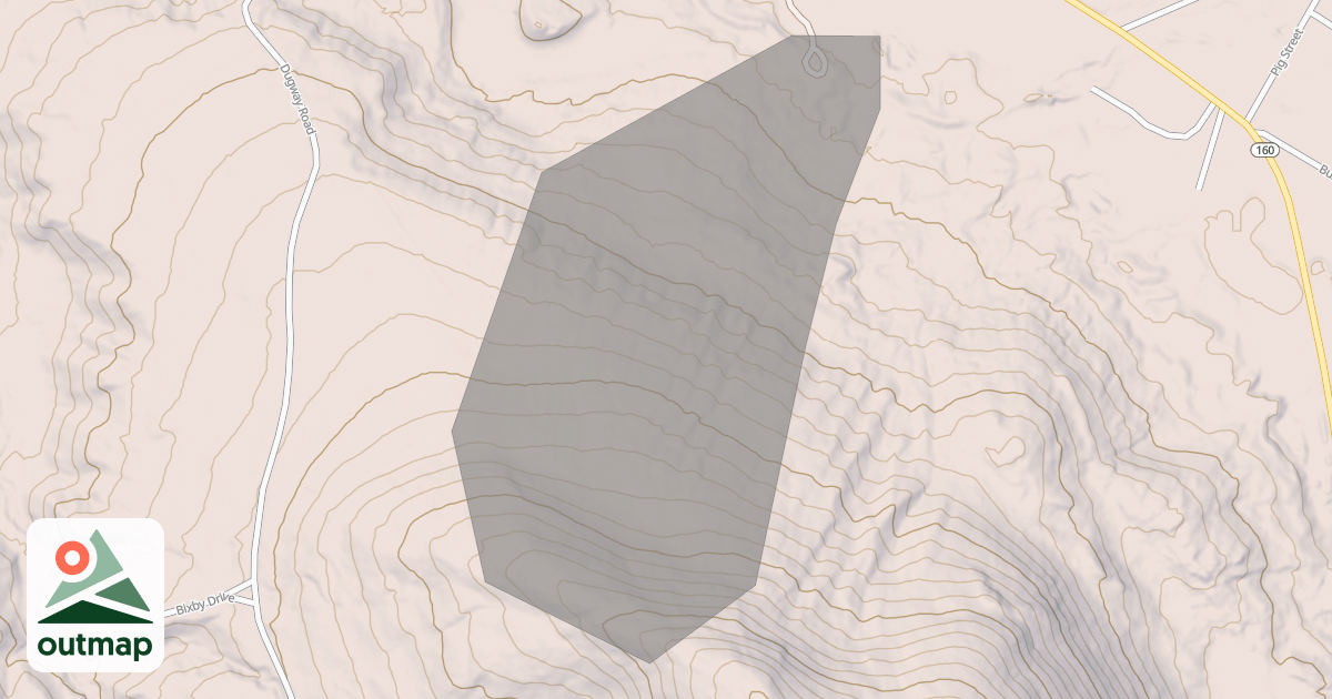 Map of Burnt Meadow Glades