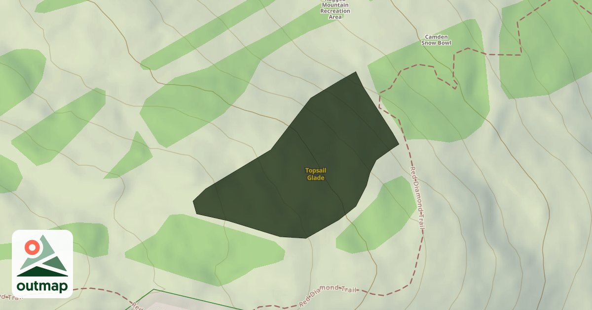 Map of Topsail Glade