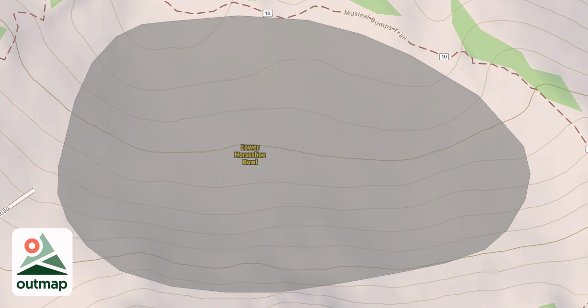 Map of Lower Horseshoe Bowl