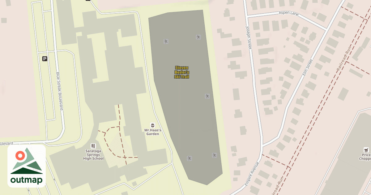 Map of Steven Besler's Ski Trail