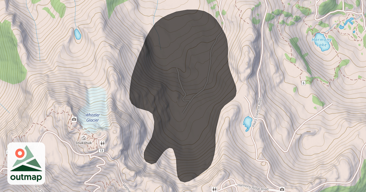 Map of Glacier Bowl