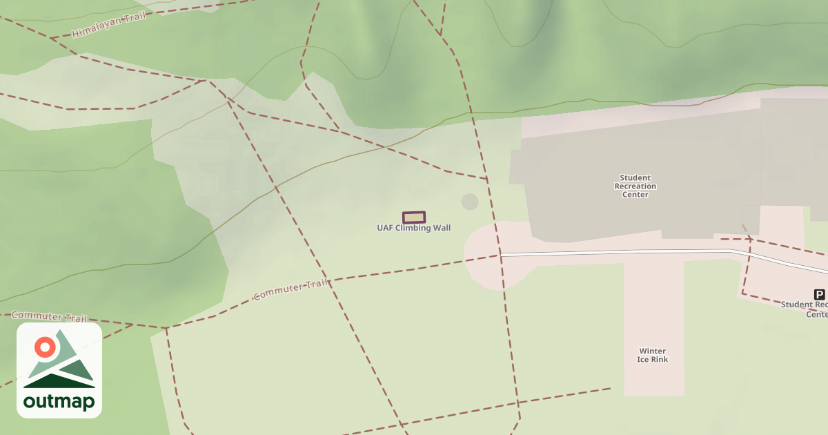 Map of UAF Climbing Wall