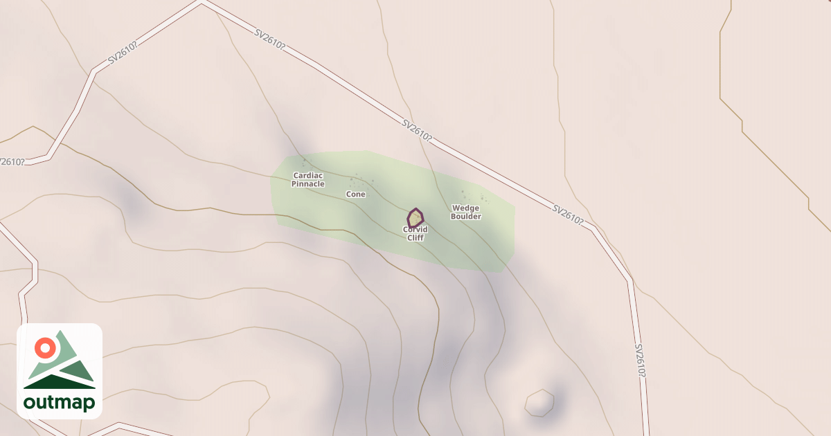 Map of Corvid Cliff