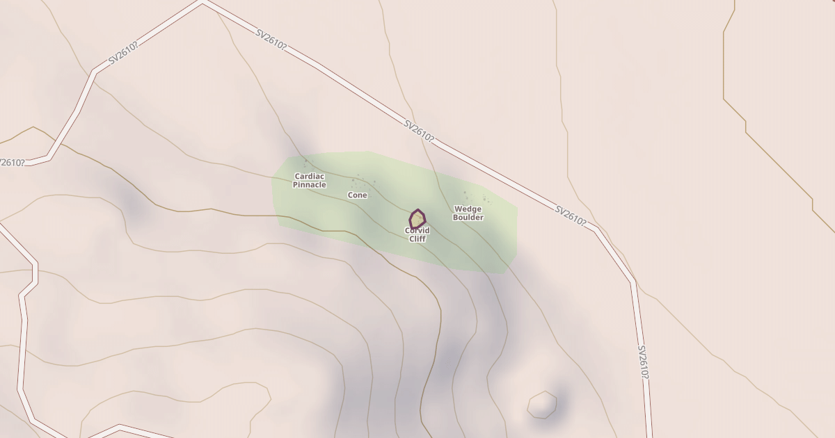 Map preview of Corvid Cliff