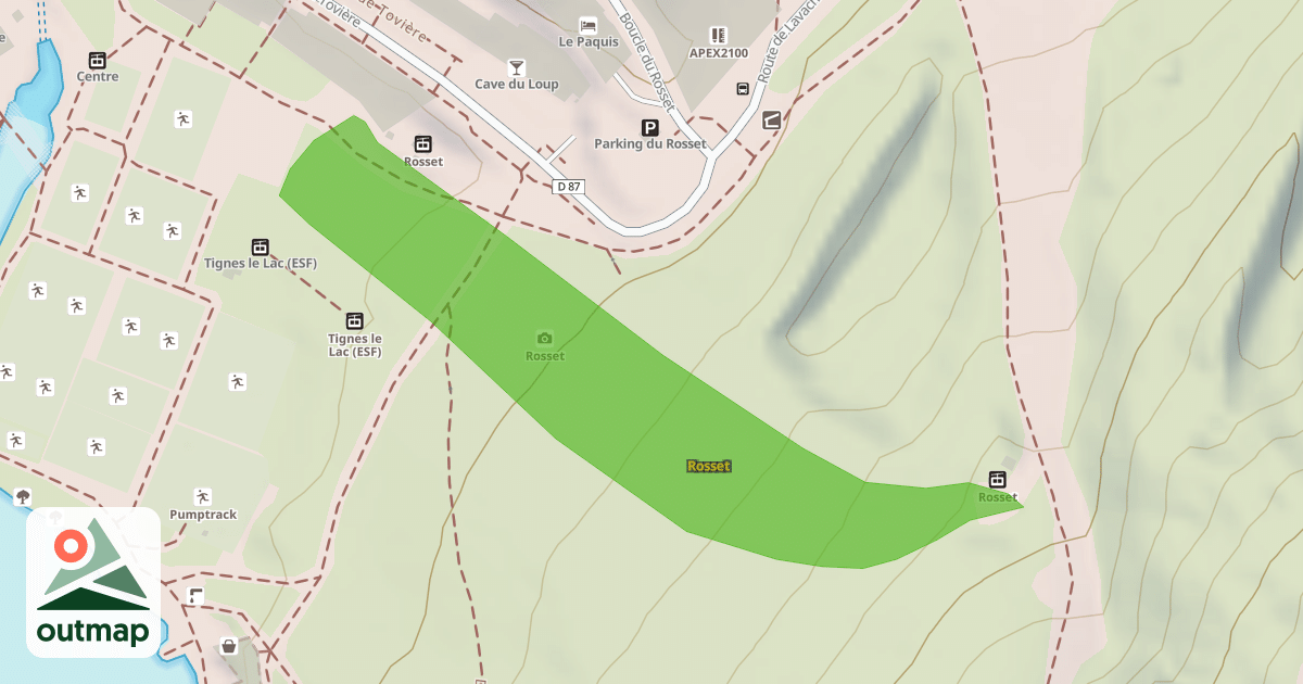 Map of Rosset