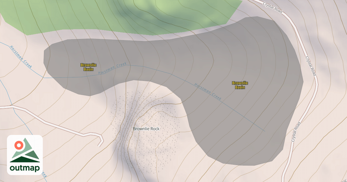 Map of Brownlie Basin