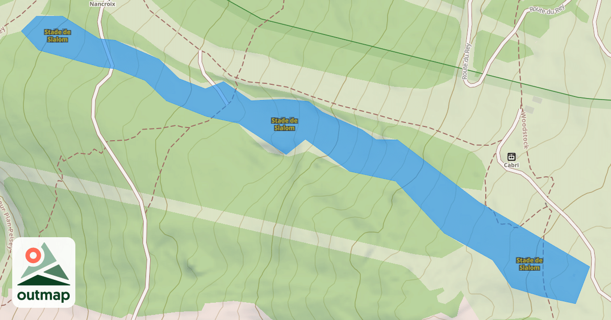 Map of Stade de Slalom