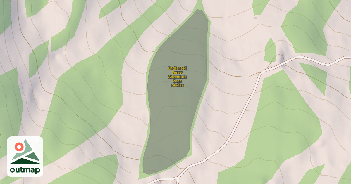 Map of Enchanted Forest Adventure Zone Glades