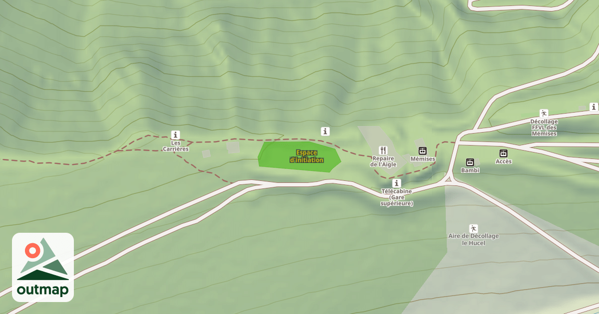 Map of Espace d'initiation
