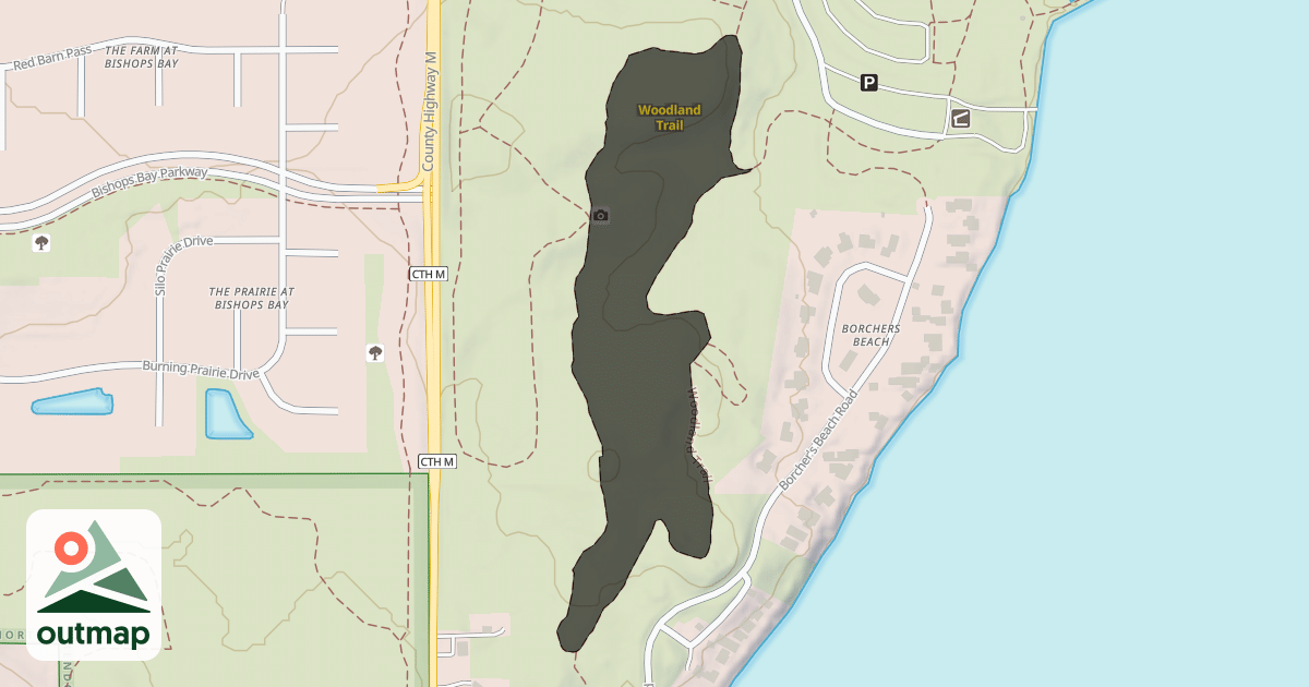 Map of Woodland Trail