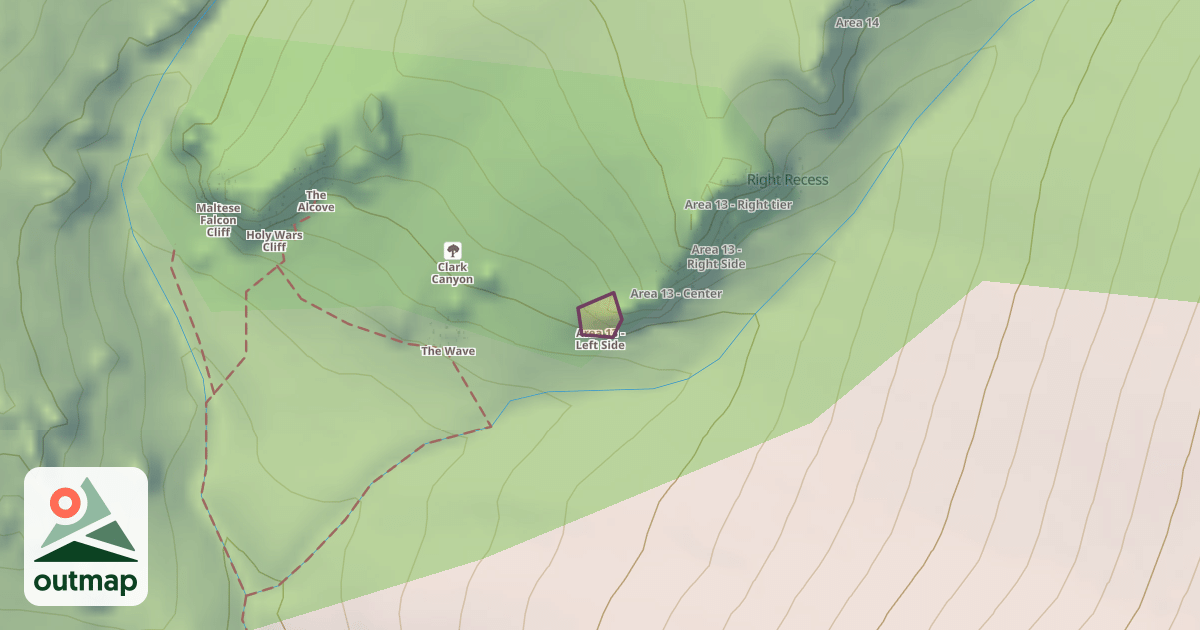 Map of Area 13 - Left Side