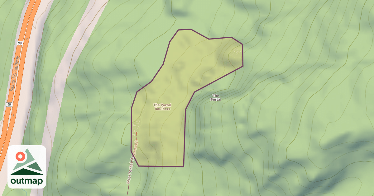 Map of The Portal Boulders